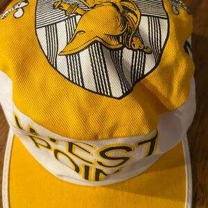 White and Yellow West Point cap